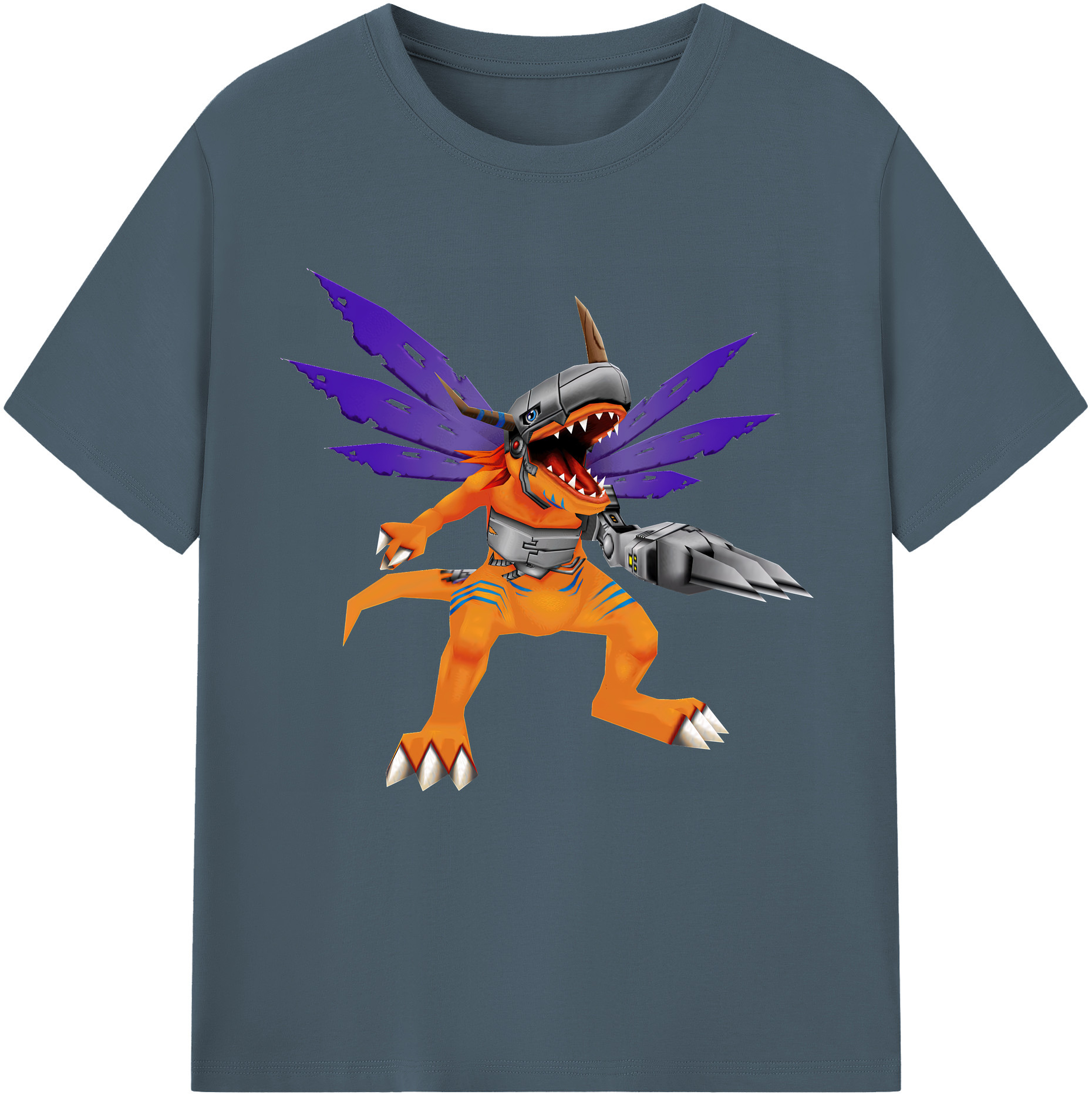 （画像用） Digimon デジタルモンスター/デジモン 綿100％半袖Tシャツ（フロントプリント）